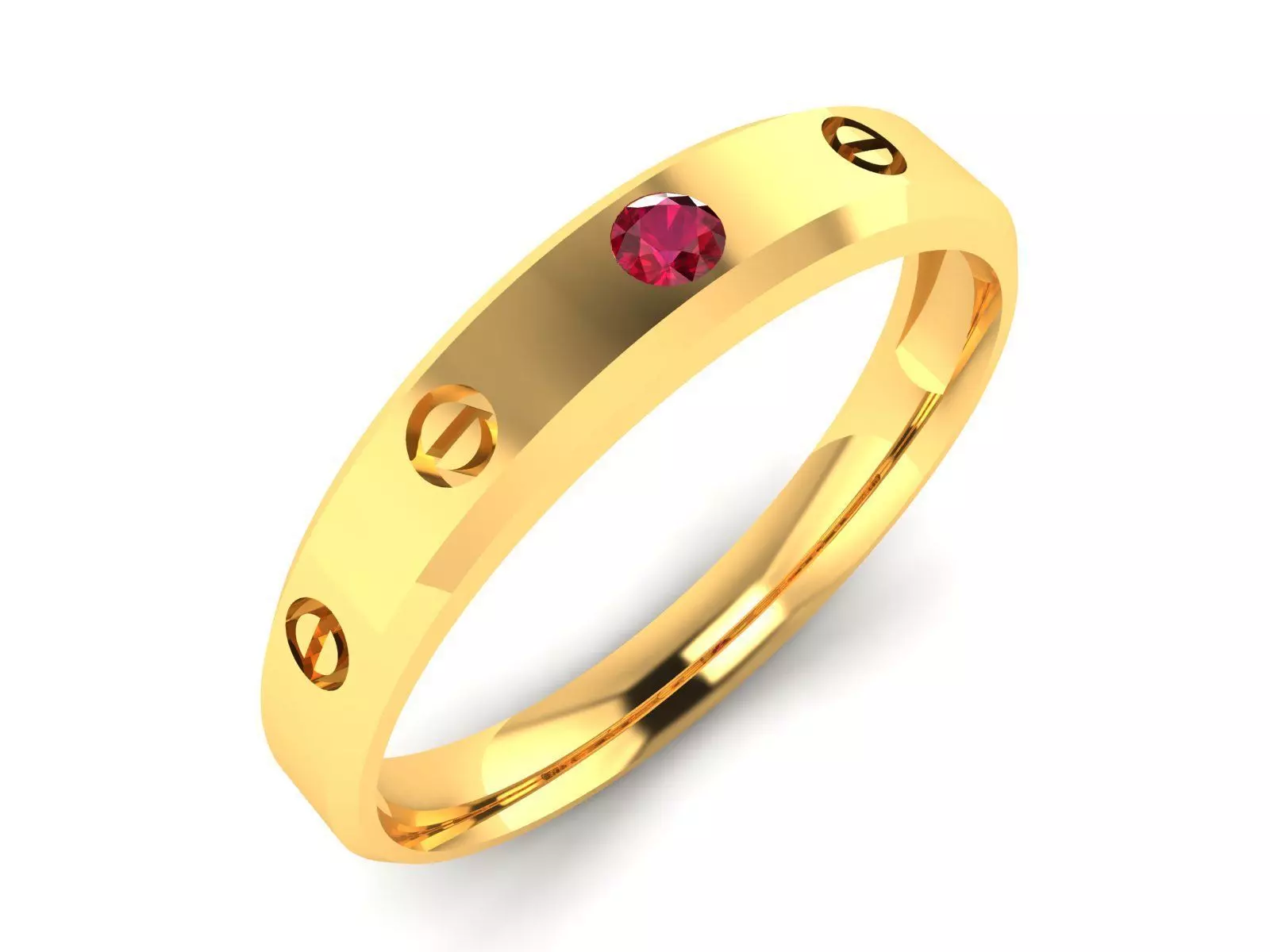 Solitaire Wedding Engagement Ring 3D print model