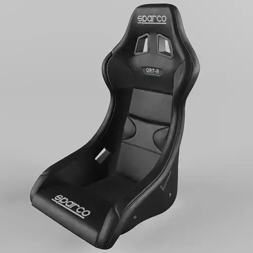 Racing Seat Sparco QRT-R Leather Black