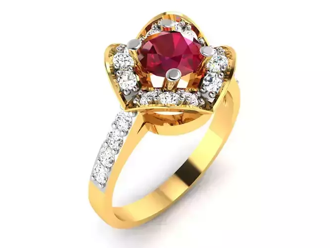 Solitaire Wedding Engagement Ring