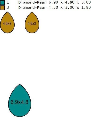 feather Set gold necklace with wings and diamond 3D print model_27