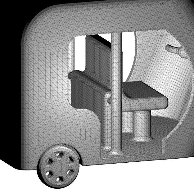 Mini Auto Rickshaw 3D model_8