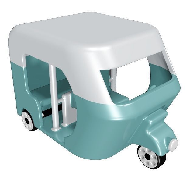 Mini Auto Rickshaw 3D model_1