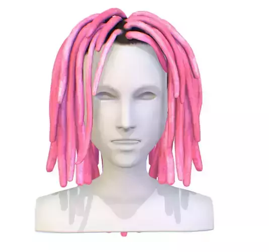 Hairstyle Dreadlocks Pink