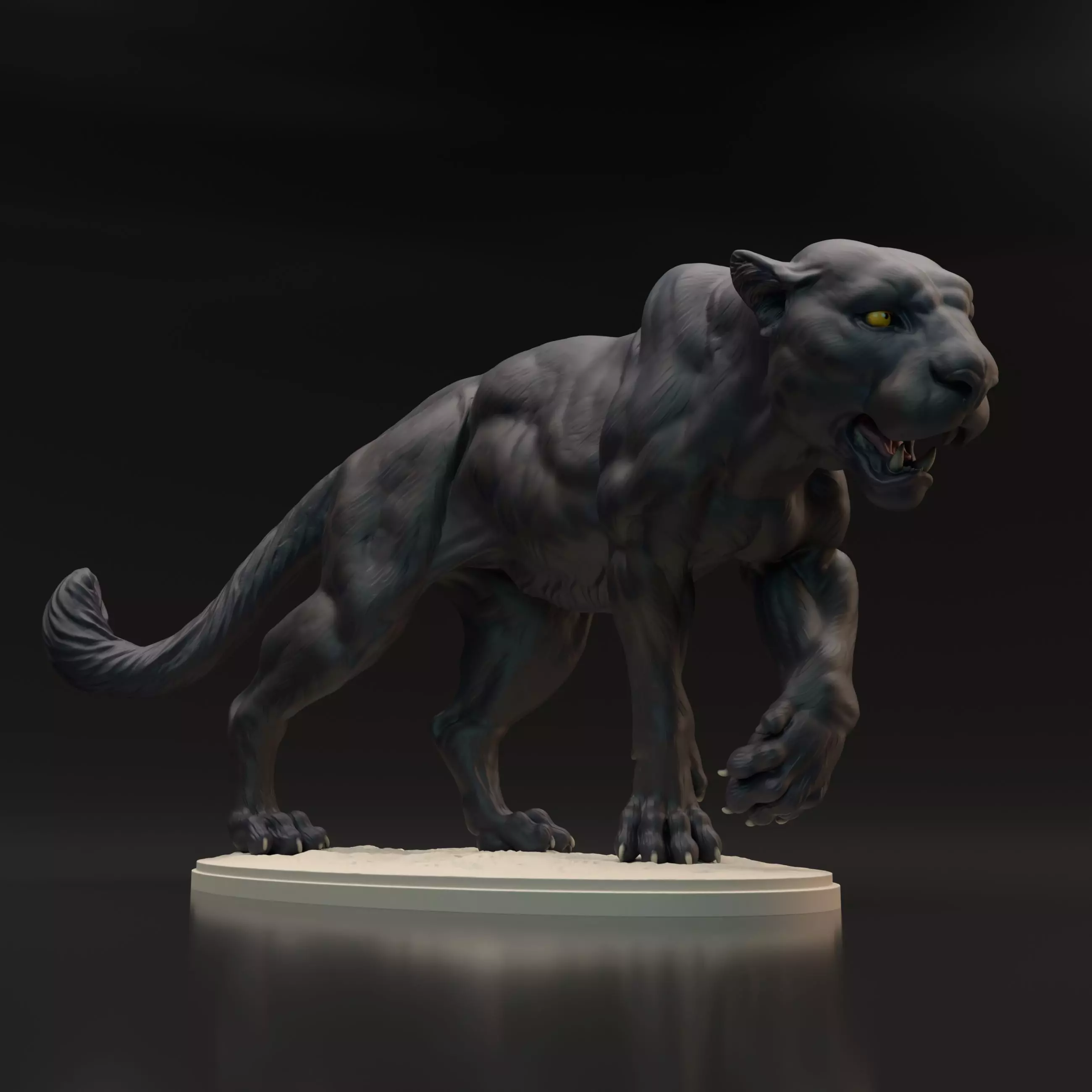 Black Panther for 3D Printing 3D print model_0