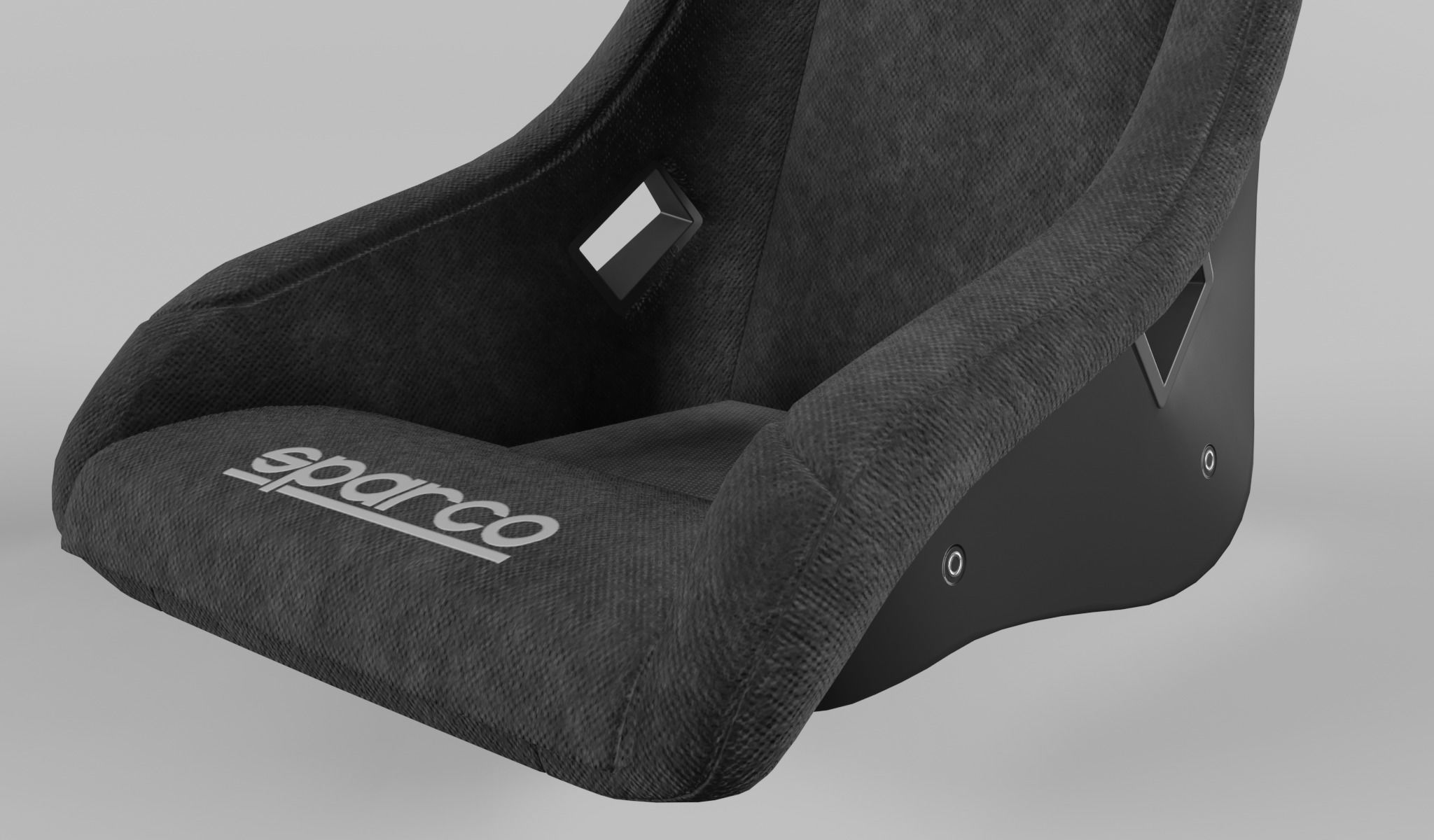 Racing Seat Sparco QRT-R suede Black 3D model_5