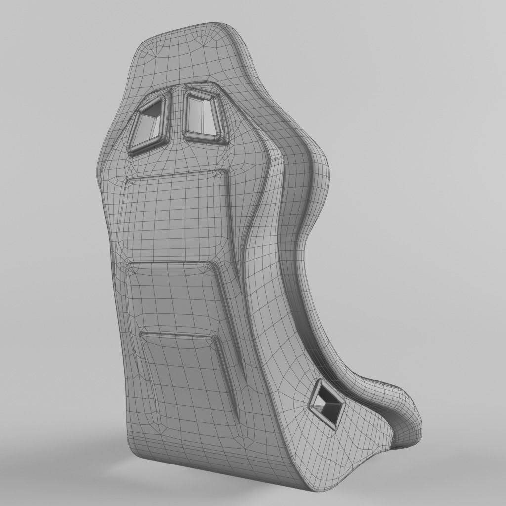 Racing Seat Sparco QRT-R suede Black 3D model_8