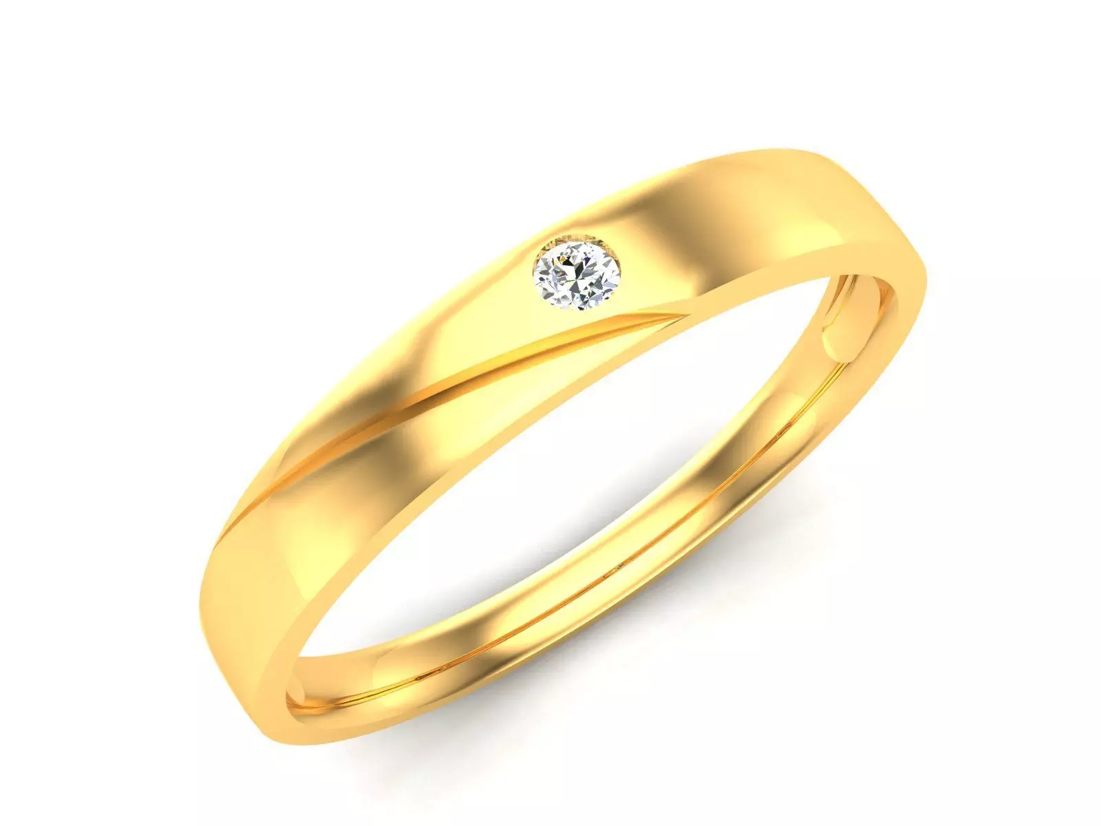 Solitaire Women Wedding Engagement Ring 3D print model