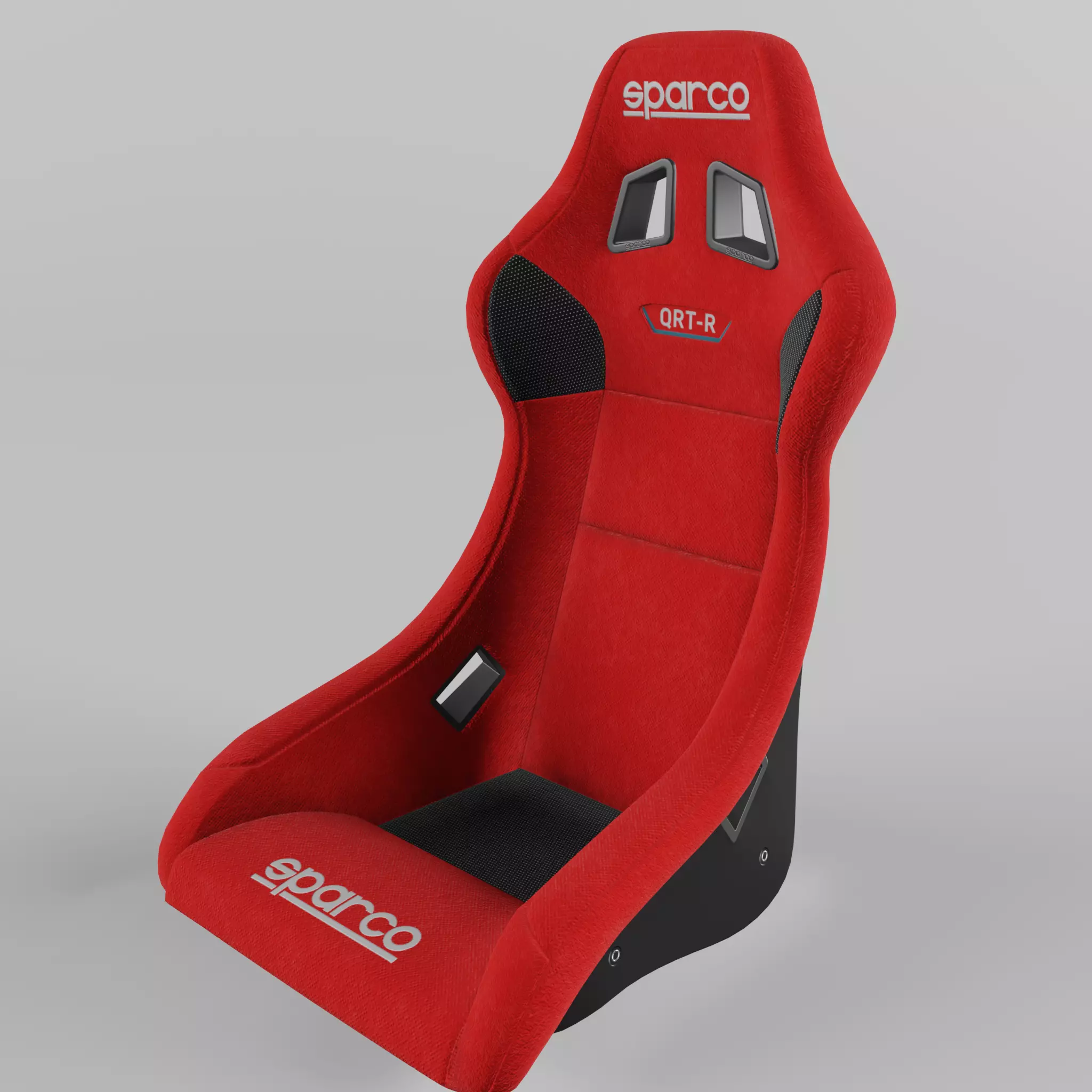Racing Seat Sparco QRT-R Suede Read 3D model_0