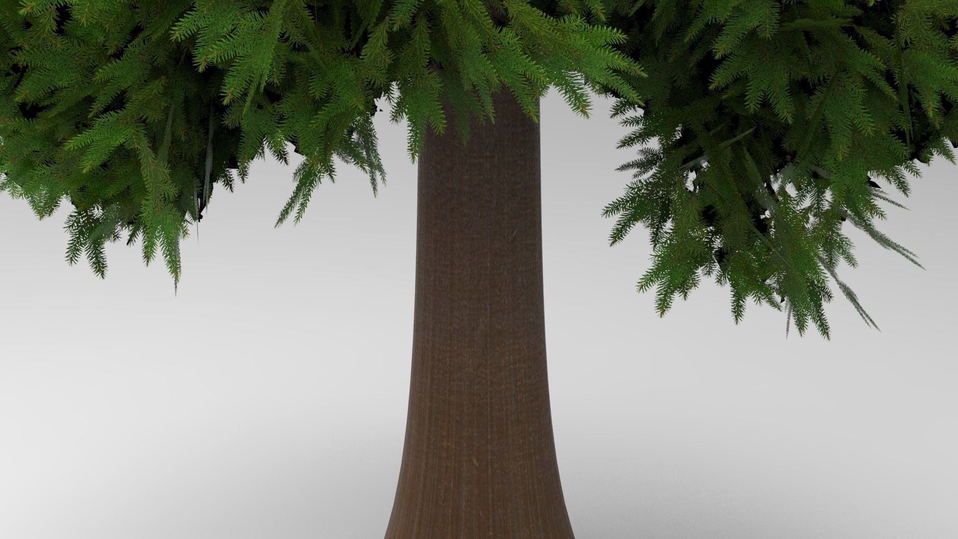Pine tree Low-poly 3D model_2
