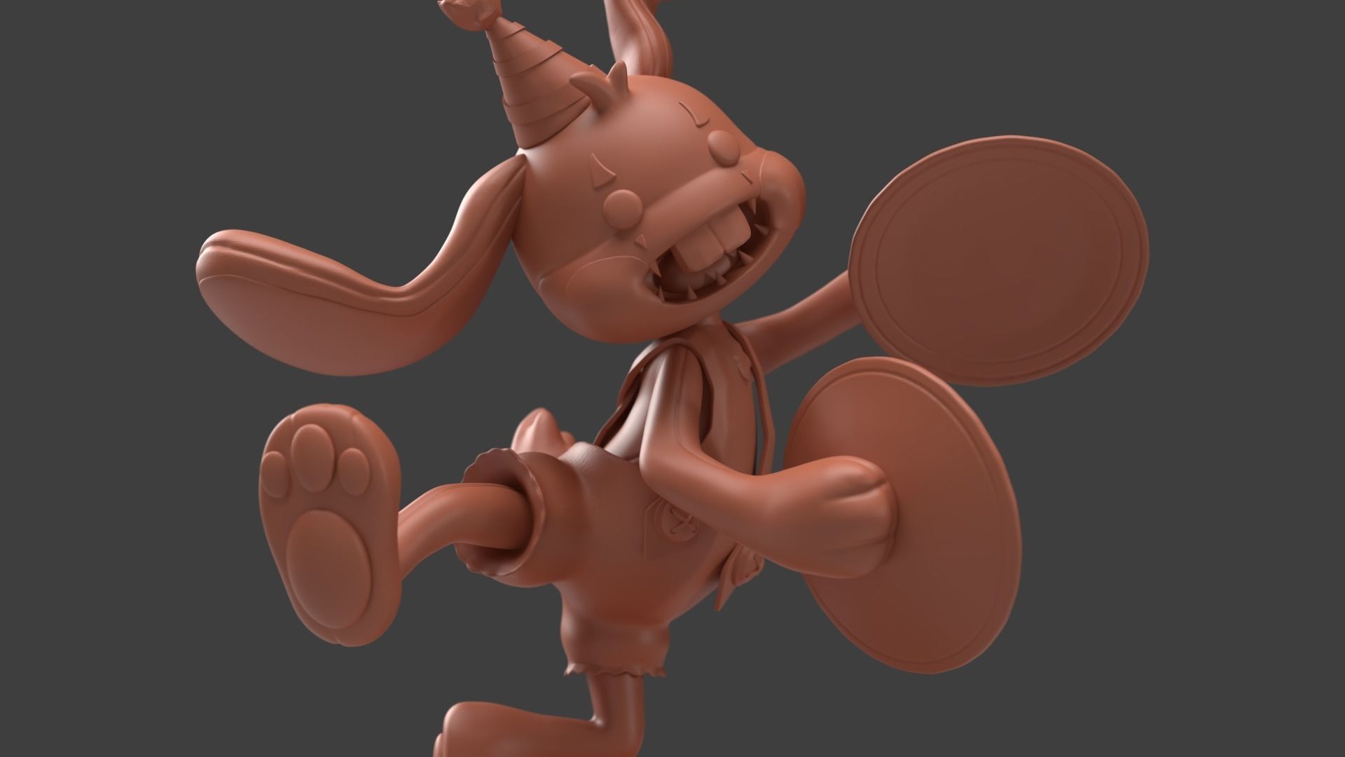 Bunzo Bunny fan made 3d print model 3D print model_2