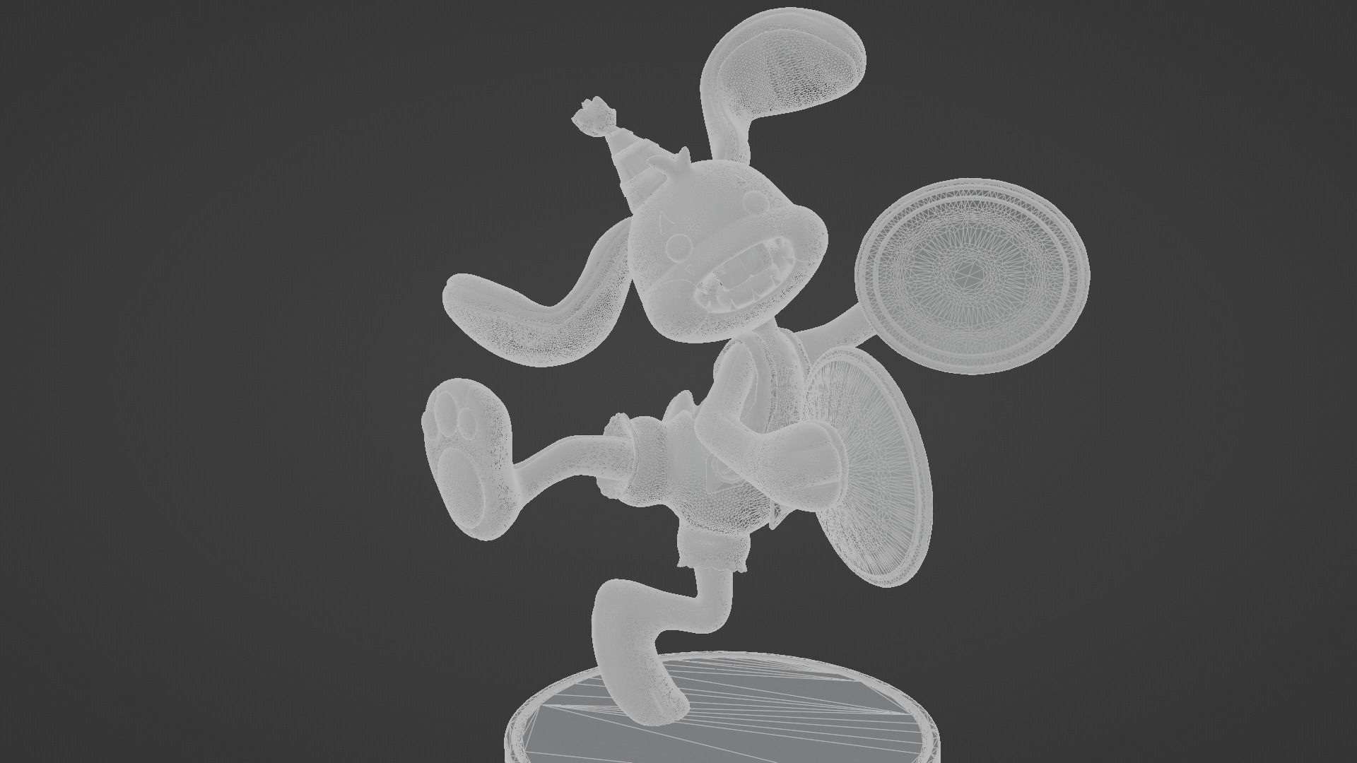 Bunzo Bunny fan made 3d print model 3D print model_7