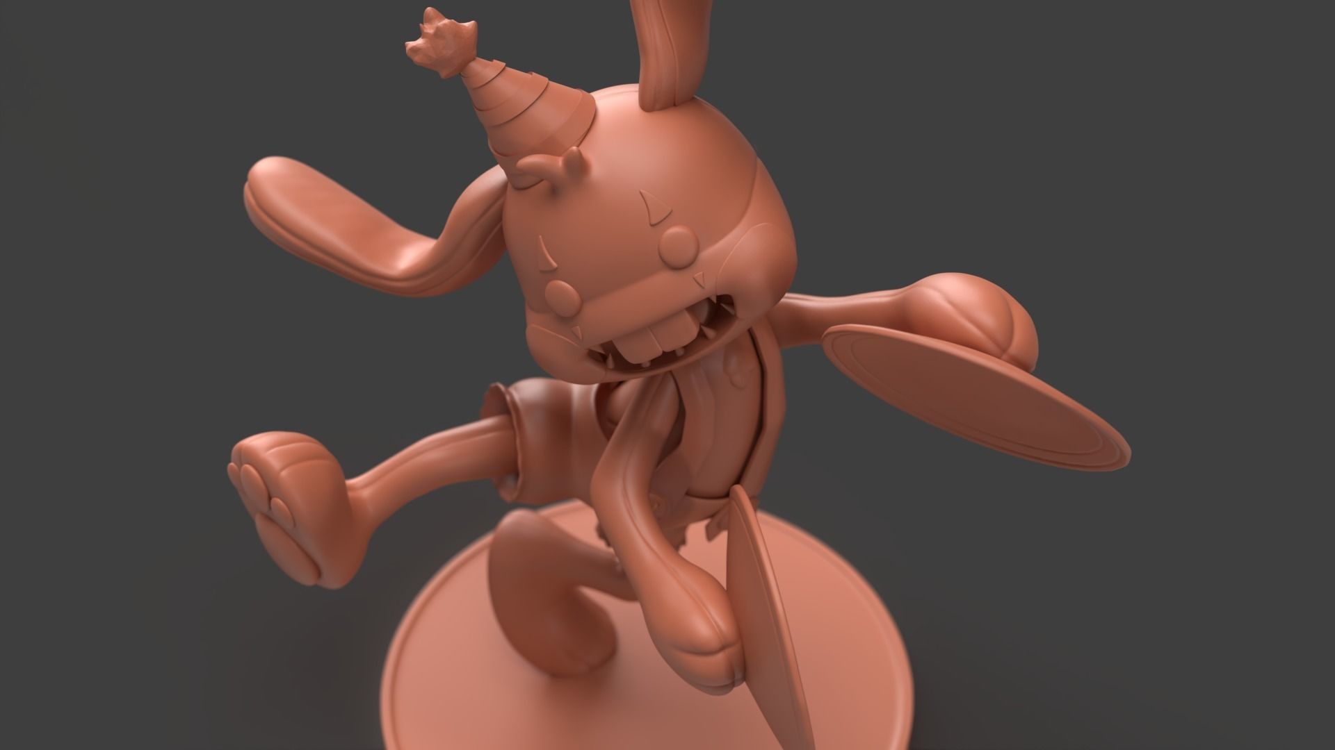 Bunzo Bunny fan made 3d print model 3D print model_4