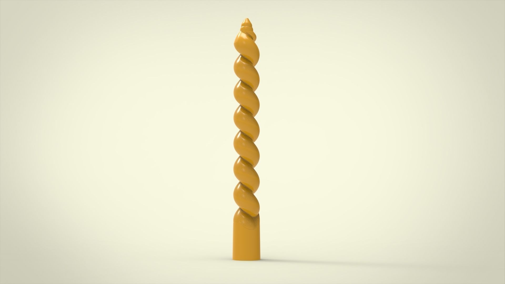 candle helicoidal for silicon mold  3D print model_2