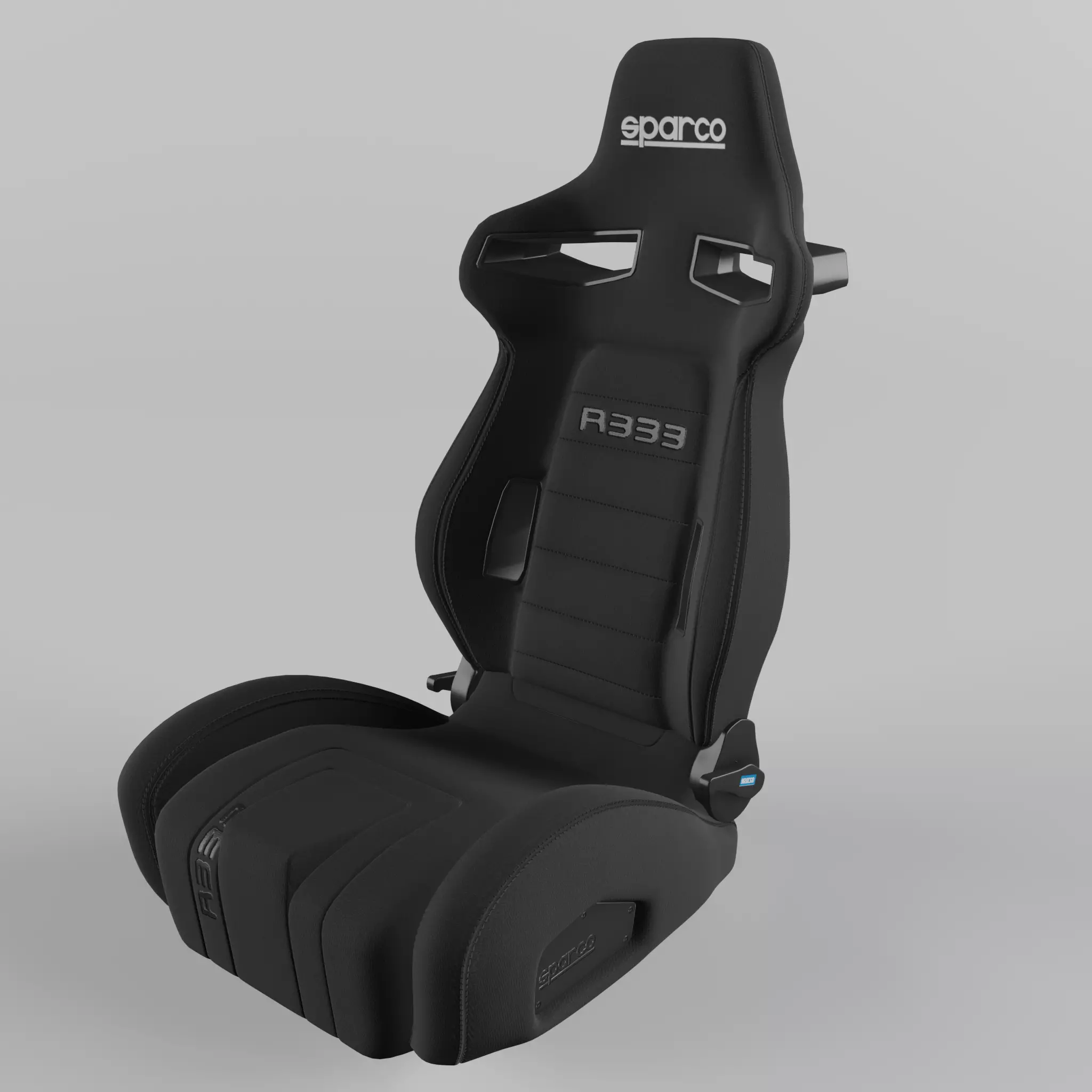 Racing Seat Sparco R333 Black 3D model