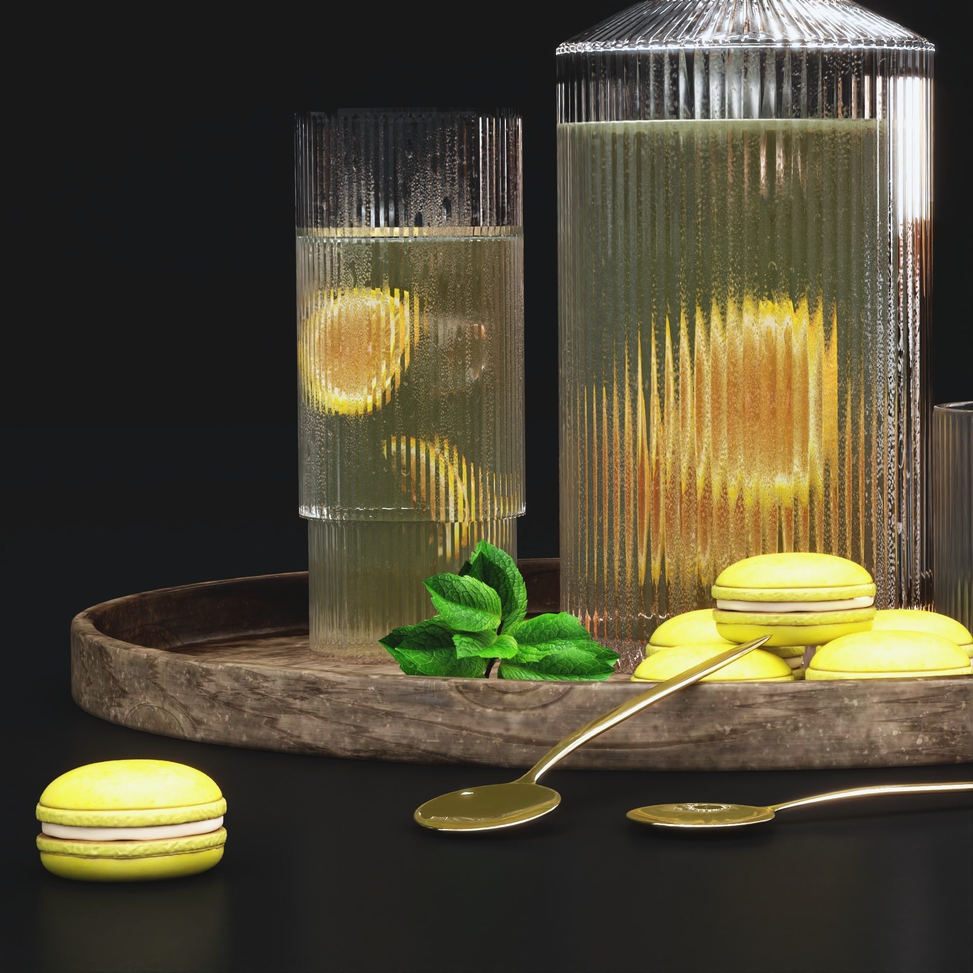 Lemonade Set 01 3D model_2