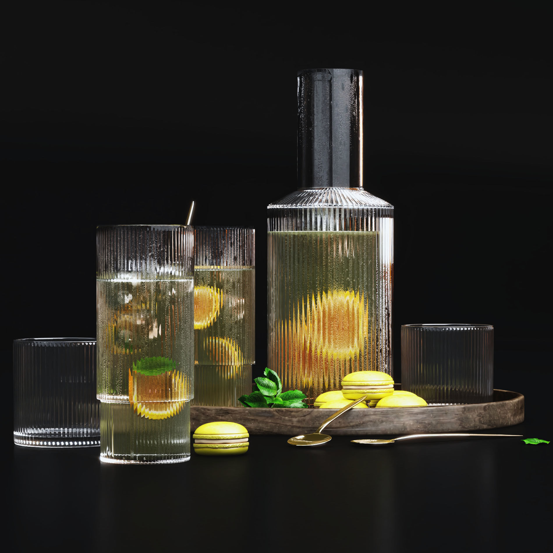 Lemonade Set 01 3D model_4
