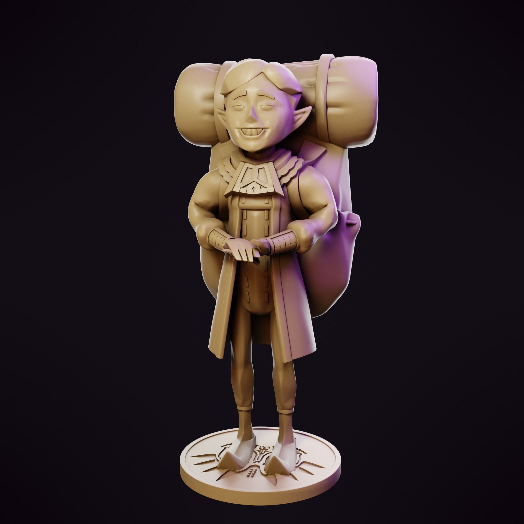 Happy Mask Salesman - Zelda 3D model coin bank 3D print model_1
