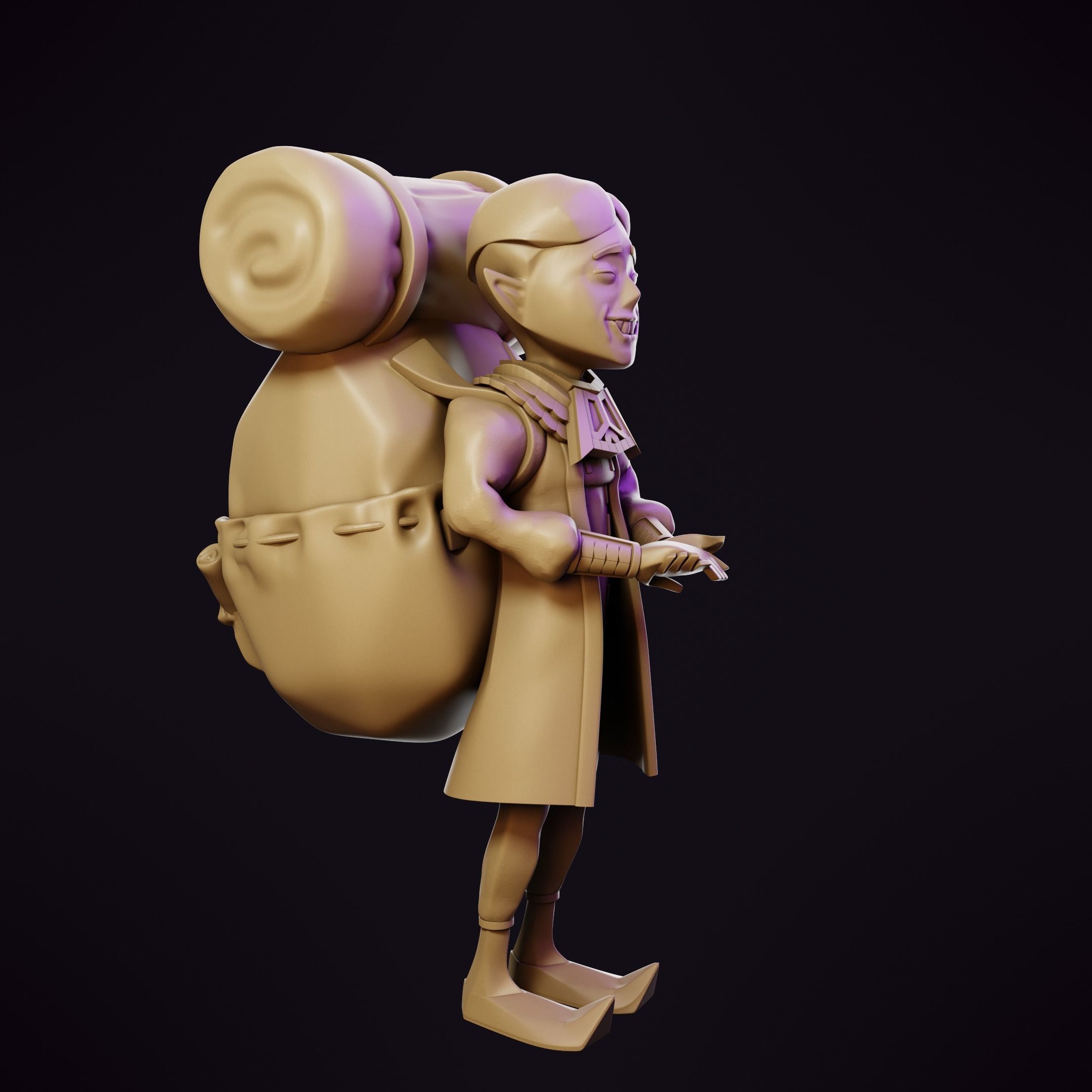 Happy Mask Salesman - Zelda 3D model coin bank 3D print model_12