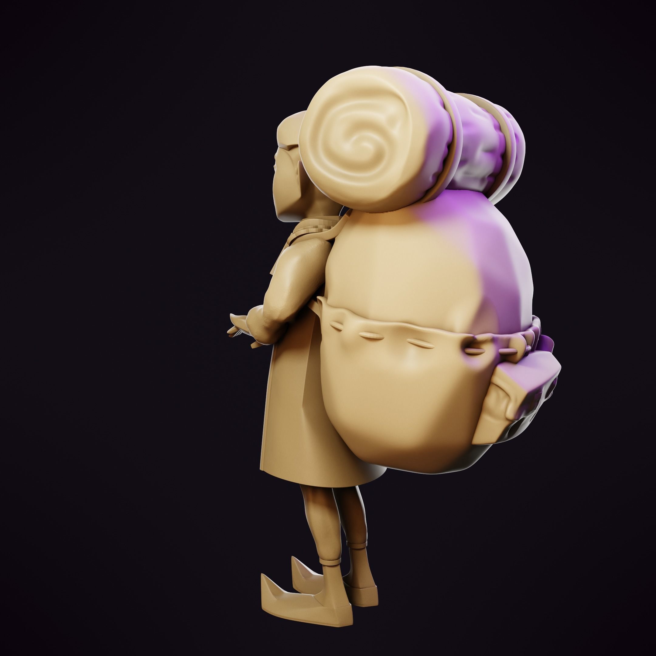 Happy Mask Salesman - Zelda 3D model coin bank 3D print model_7