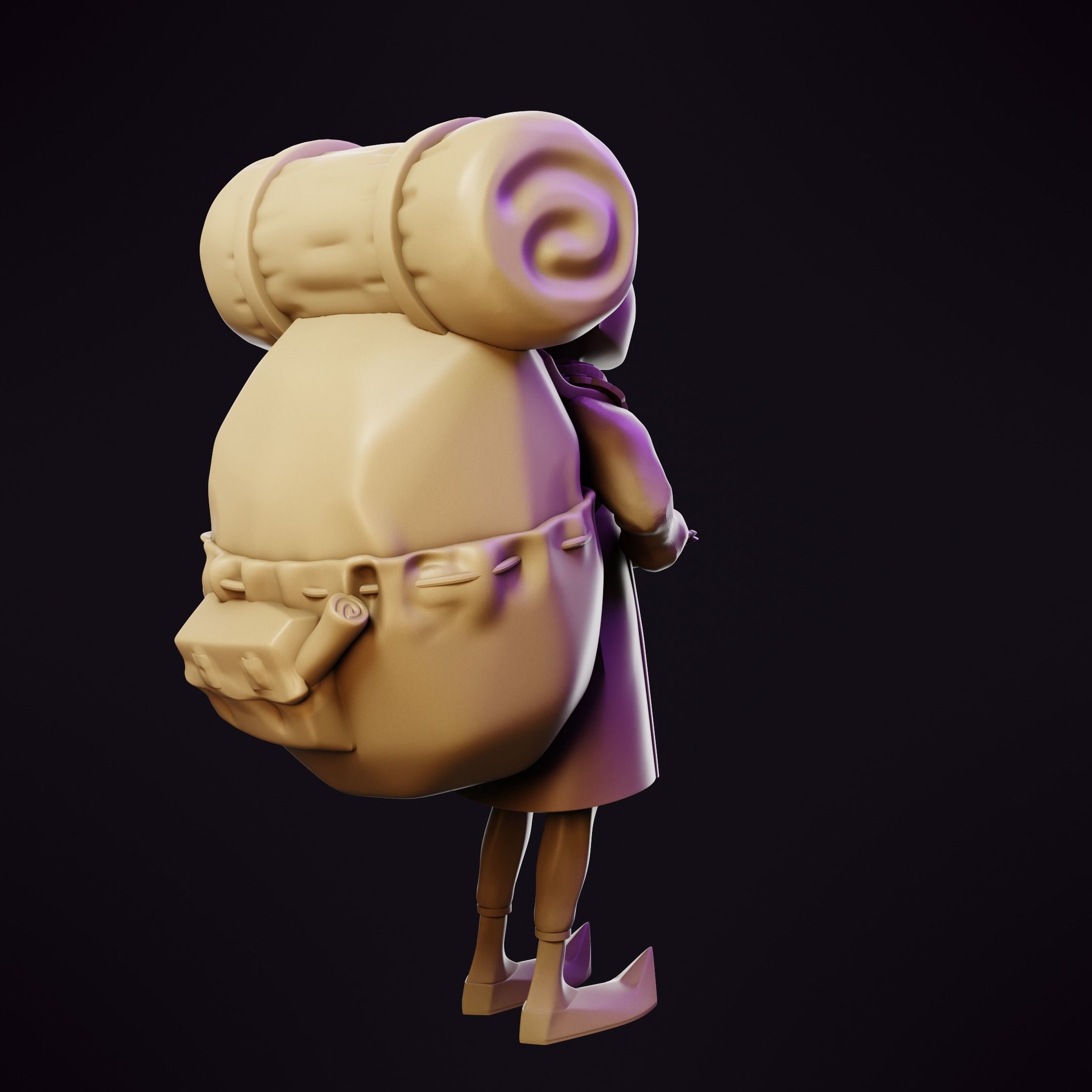 Happy Mask Salesman - Zelda 3D model coin bank 3D print model_10