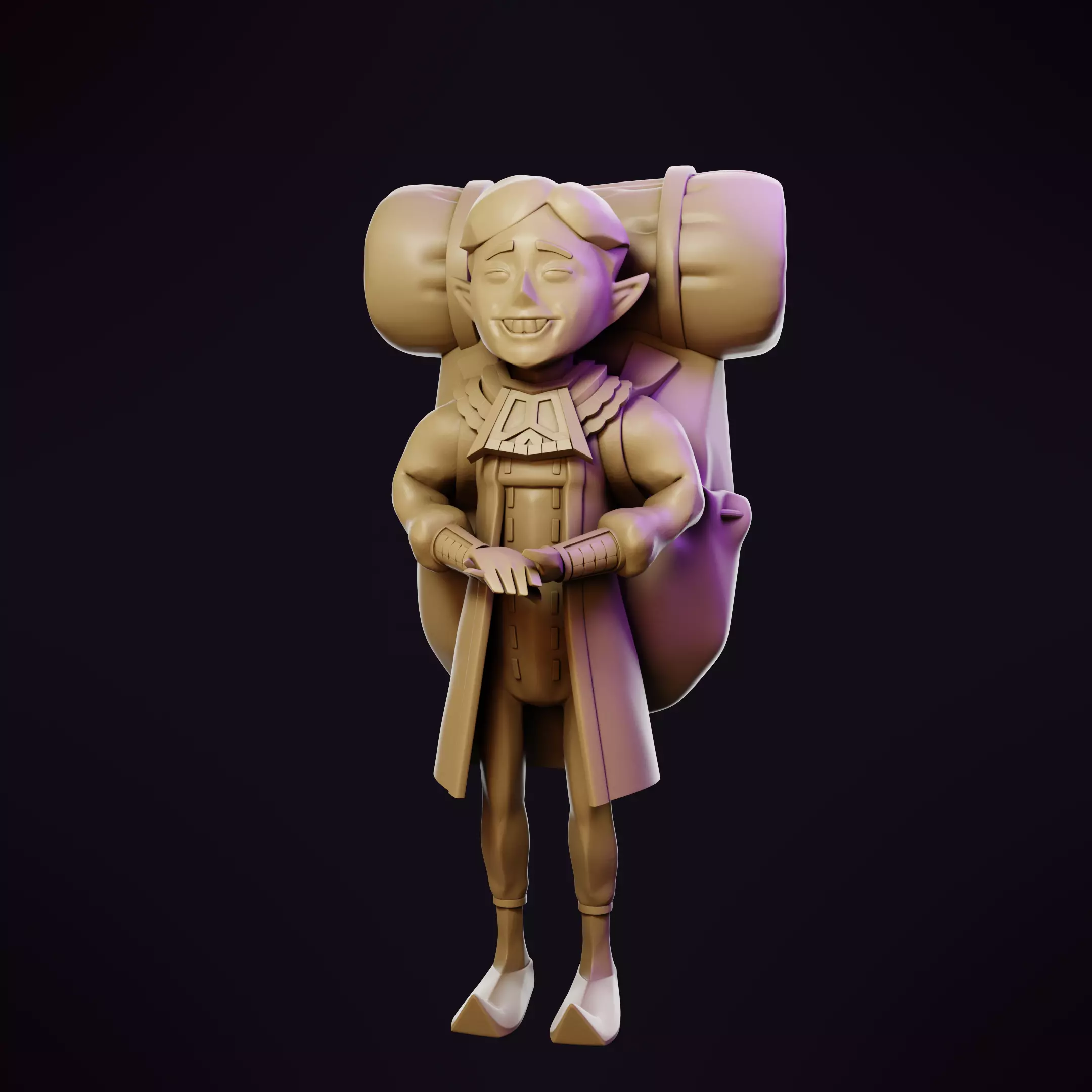 Happy Mask Salesman - Zelda 3D model coin bank 3D print model_0