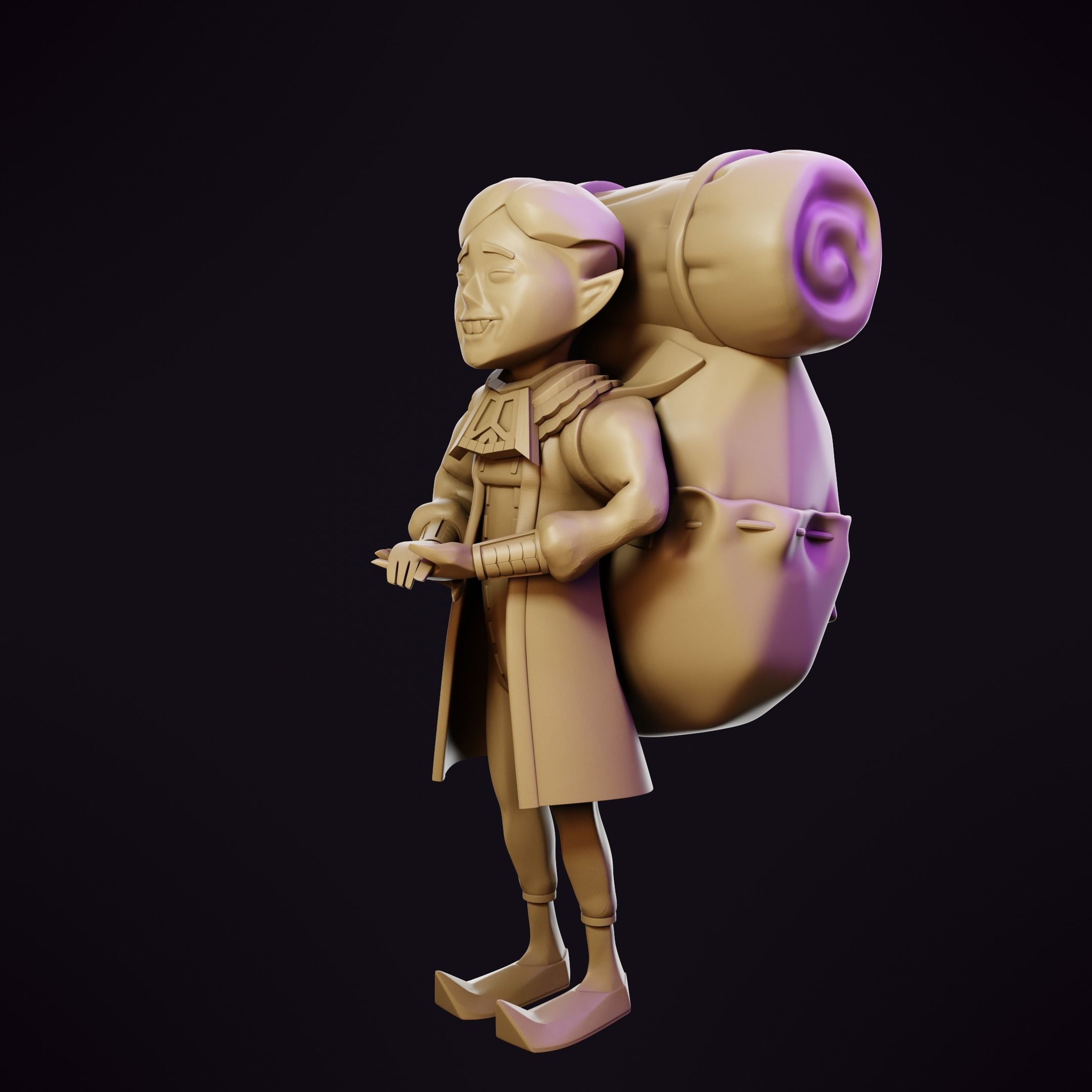 Happy Mask Salesman - Zelda 3D model coin bank 3D print model_5