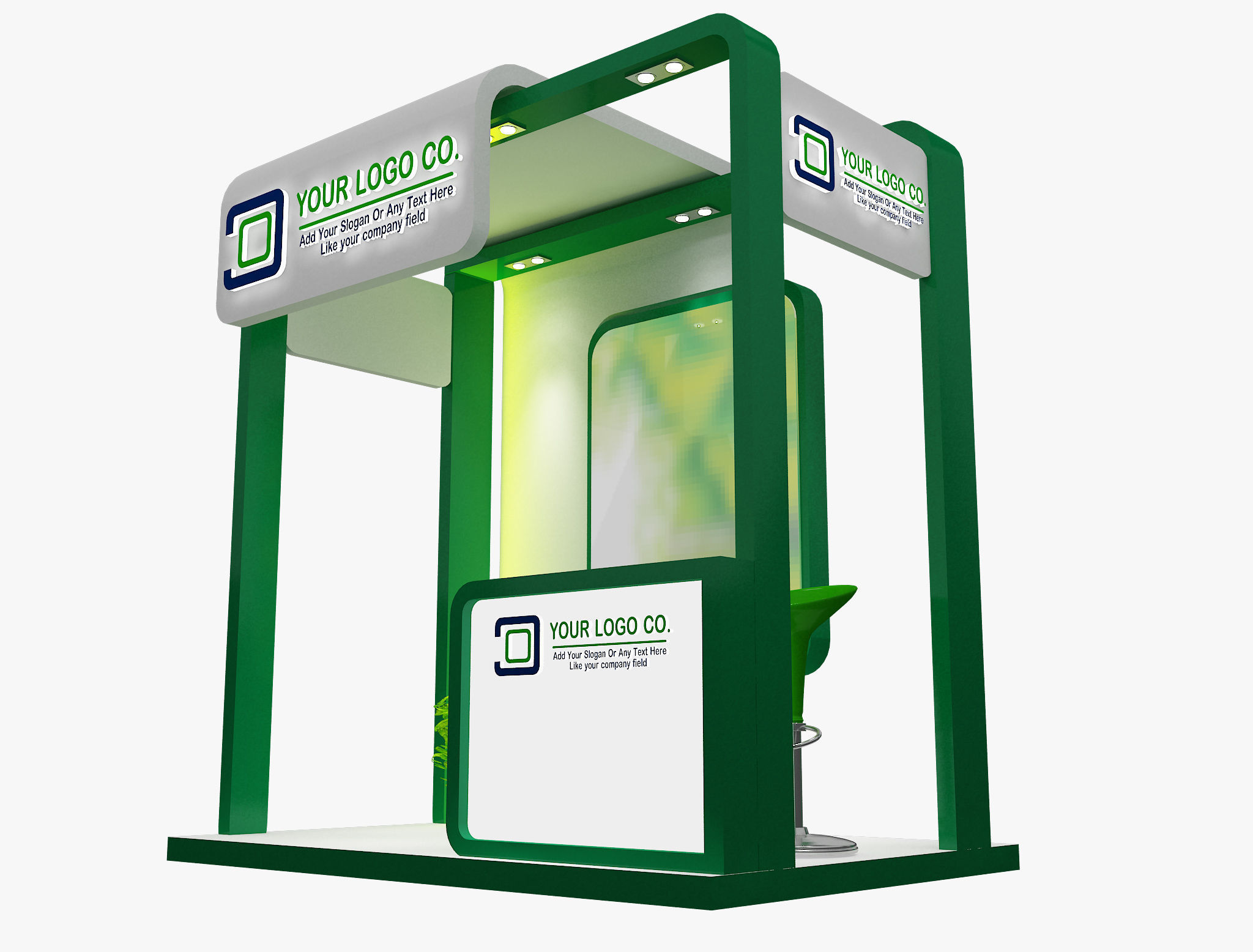 Booth Exhibition Stand a487a 3D model_6