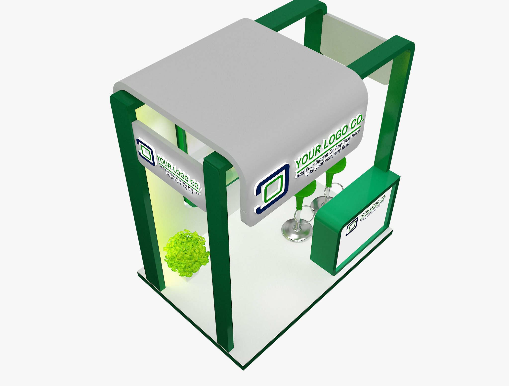 Booth Exhibition Stand a487a 3D model_4