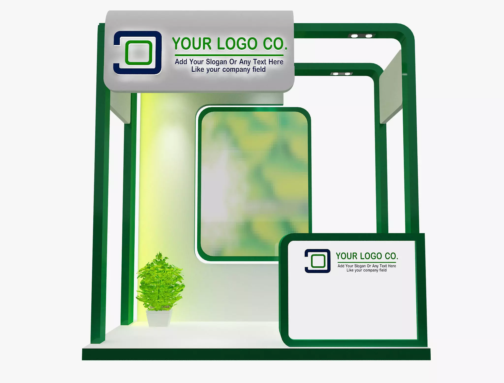 Booth Exhibition Stand a487a 3D model_0