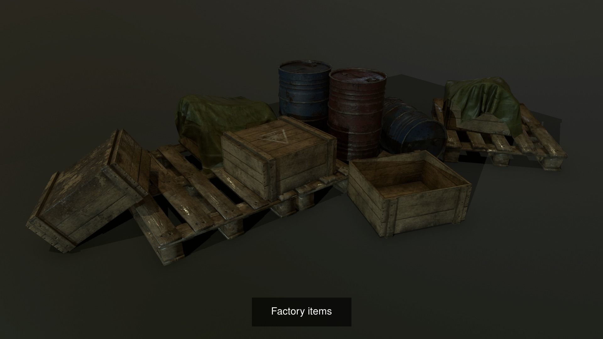 Old factory game assets 3D Model Collection_2