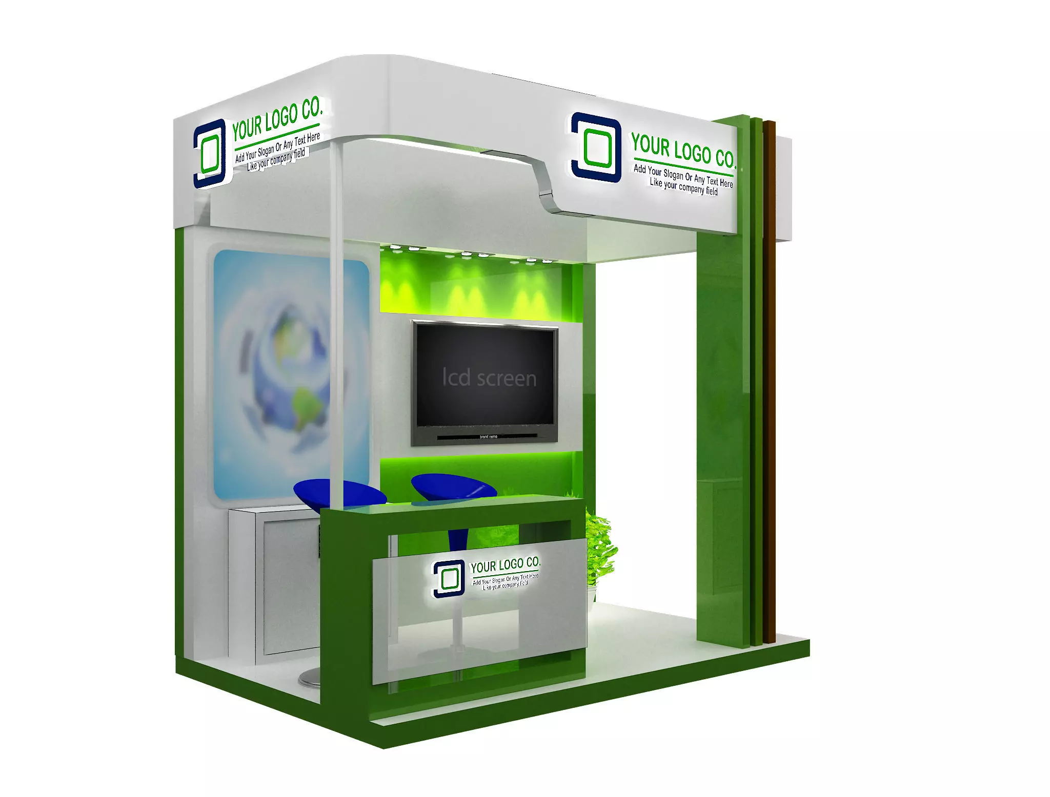 Booth Exhibition Stand a487b 3D model_0