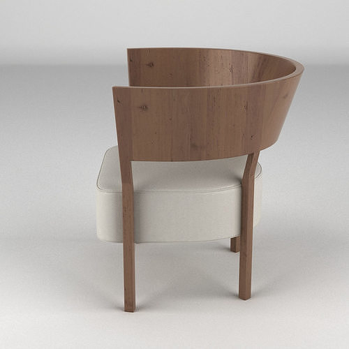 Tosai Lounge Chair 1 3D model 3