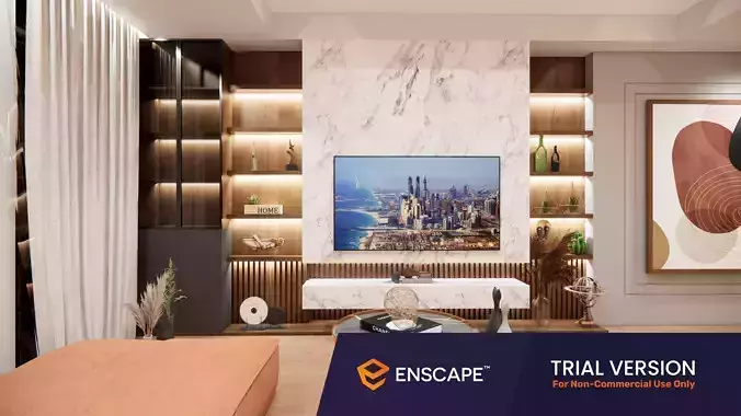Living Room Villa 3D model