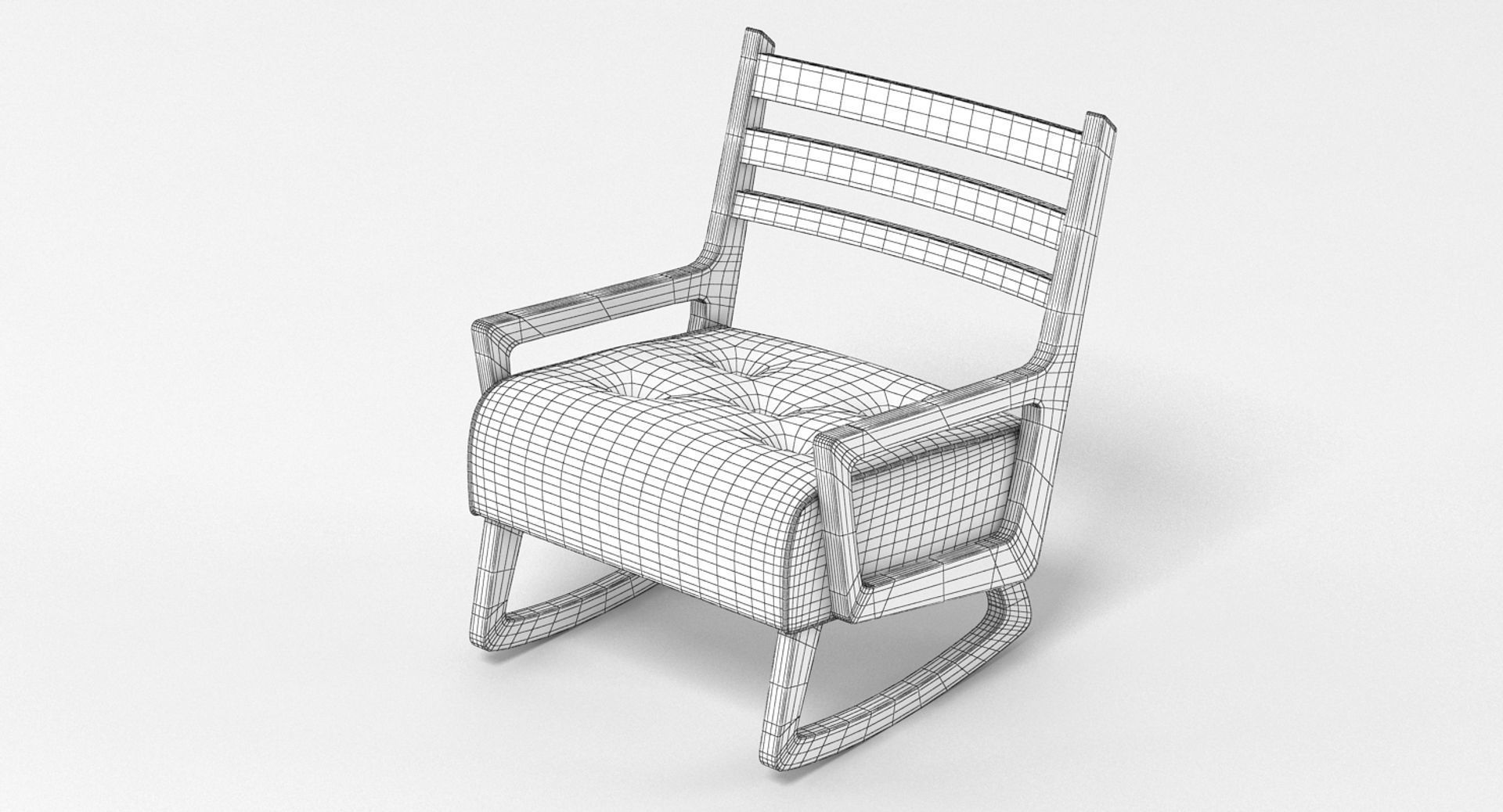 Oliver Armchair 3D model_5