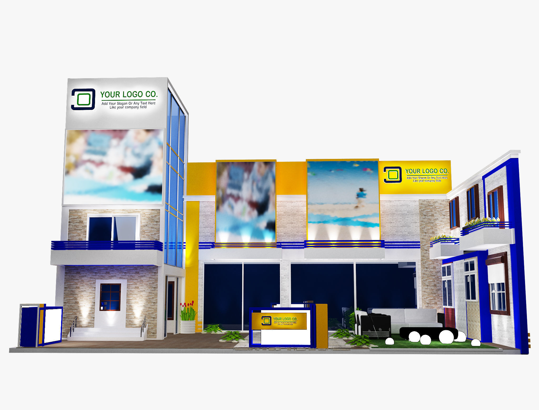  Booth Exhibition Stand a488 3D model_16