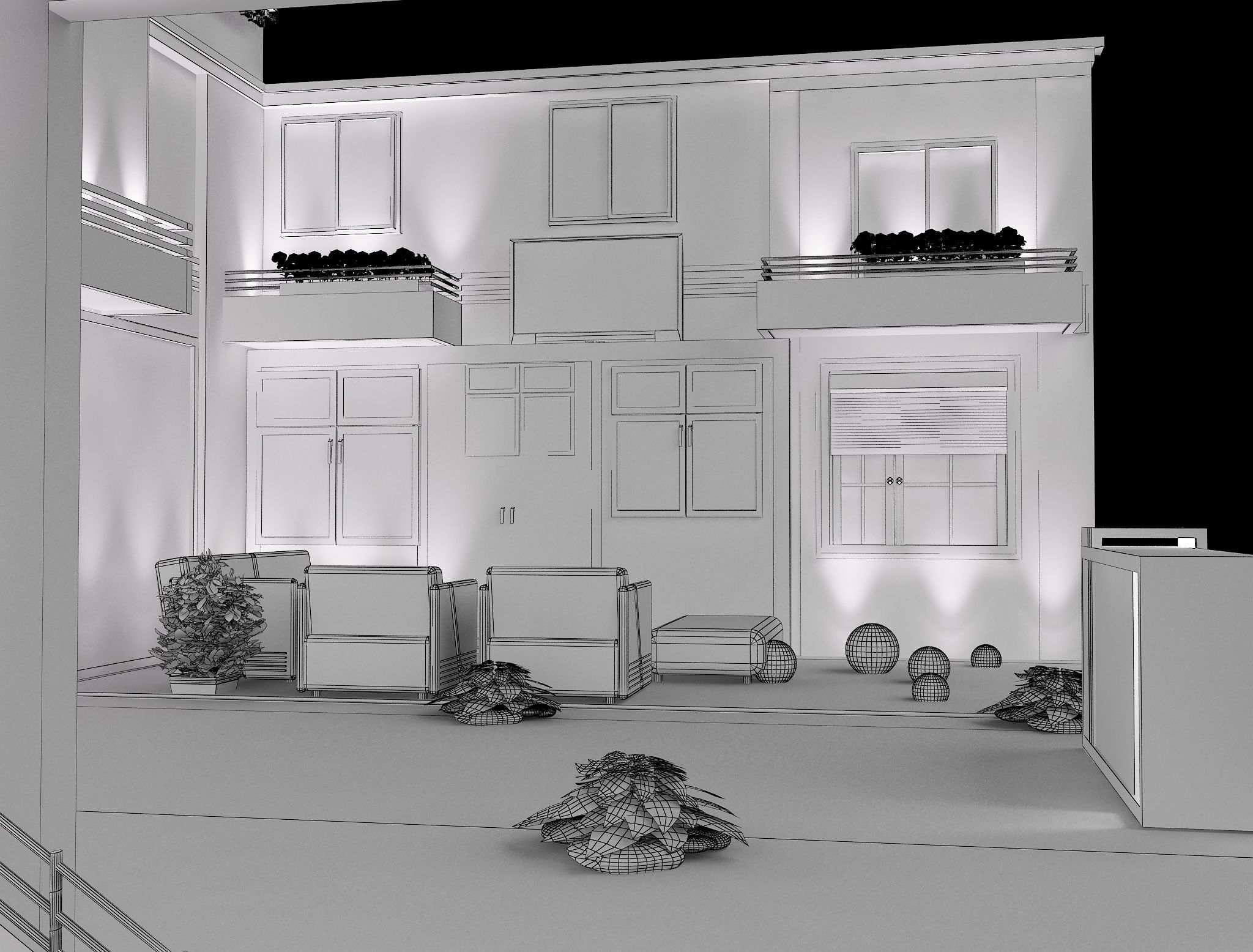  Booth Exhibition Stand a488 3D model_23