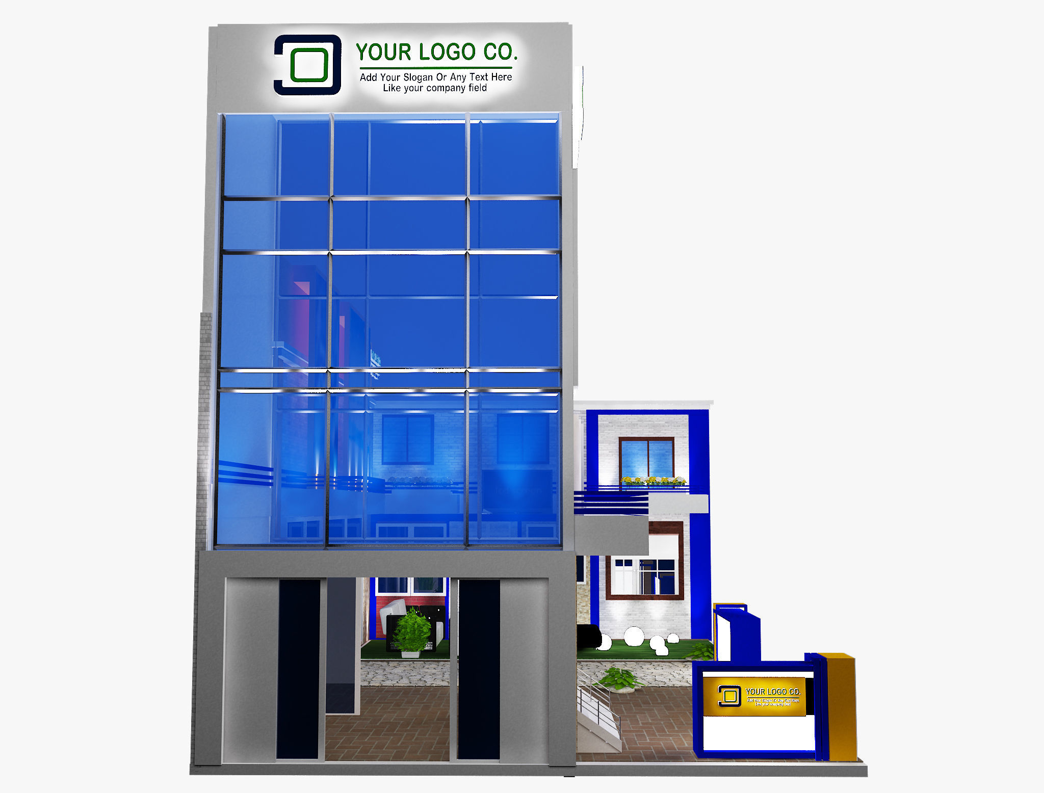  Booth Exhibition Stand a488 3D model_18