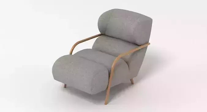 Mama with Bent Wood Arms Chair