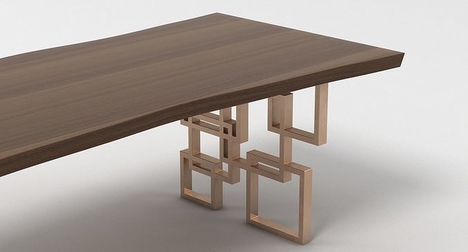 Hudson Dining Table 3D model 4