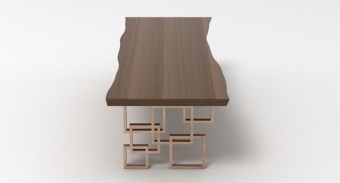 Hudson Dining Table 3D model 3