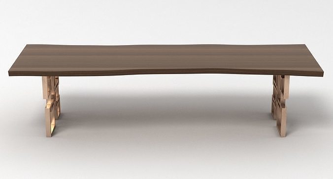 Hudson Dining Table 3D model 2
