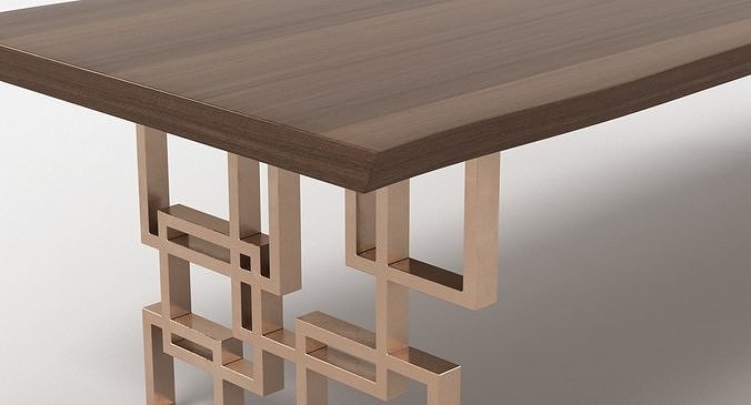 Hudson Dining Table 3D model 6
