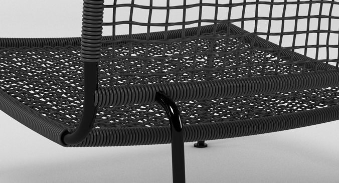 Carbon Frog Chair 3D model 7