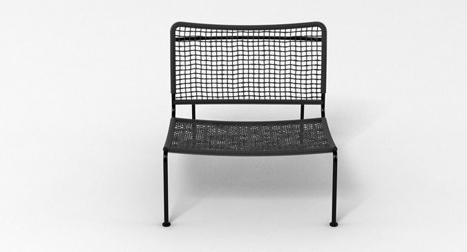 Carbon Frog Chair 3D model 2