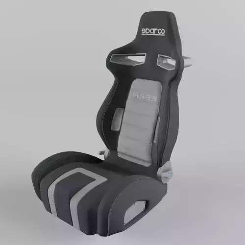Racing Seat Sparco R333 Grey 3D model