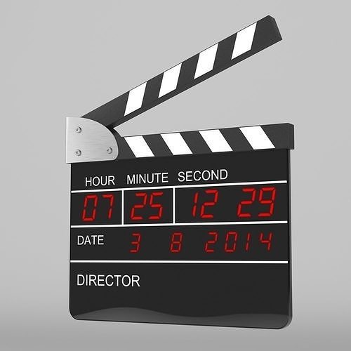 Digital Clapperboard 3D model