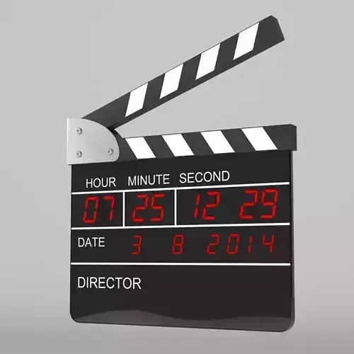Digital Clapperboard 3D model
