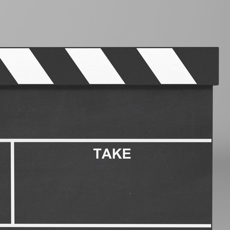 Analog Clapperboard 3D model_3
