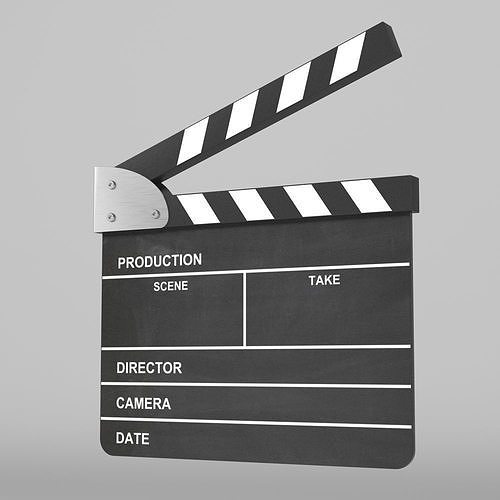 Analog Clapperboard 3D model