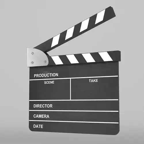 Analog Clapperboard 3D model